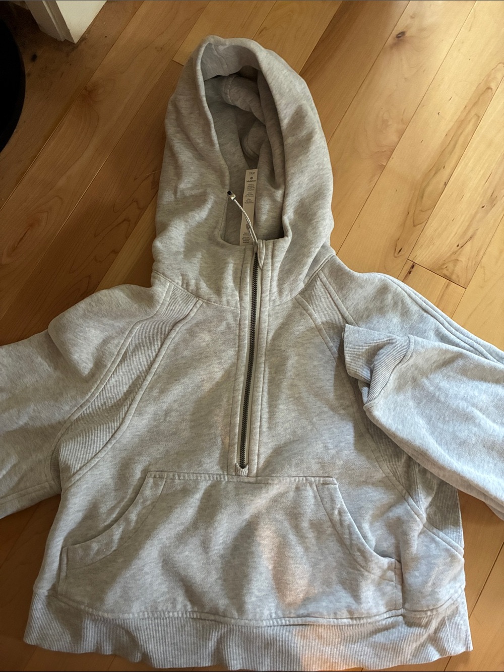 lululemon Light Grey Quarter-Zip Scuba